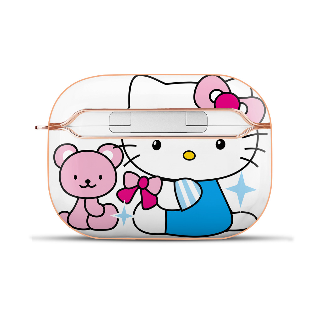 （画像用） Hello Kitty ハローキティ 【AirPods Pro用】ハードシェル保護ケース｜耐衝撃・防指紋・カラビナ付き商品仕様