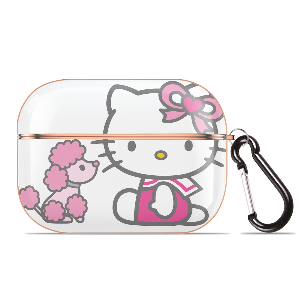 （画像用） Hello Kitty ハローキティ 【AirPods Pro用】ハードシェル保護ケース｜耐衝撃・防指紋・カラビナ付き商品仕様