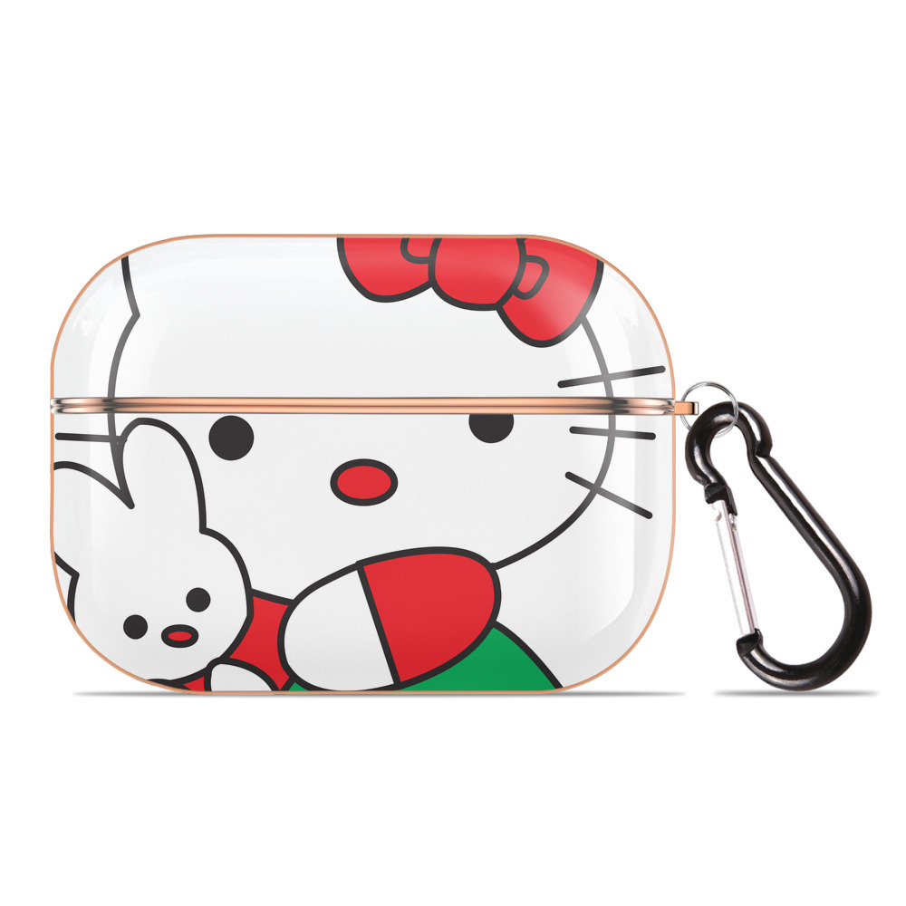 （画像用） Hello Kitty ハローキティ 【AirPods Pro用】ハードシェル保護ケース｜耐衝撃・防指紋・カラビナ付き商品仕様
