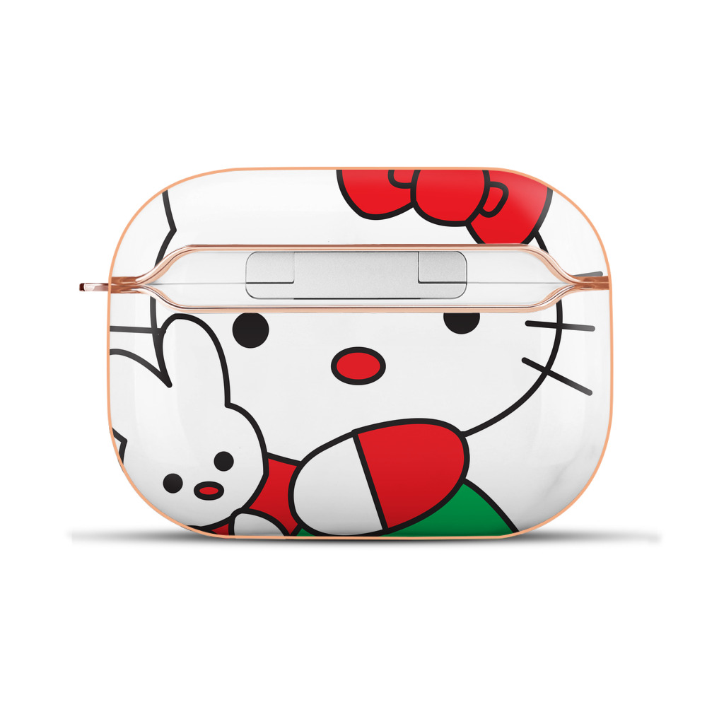（画像用） Hello Kitty ハローキティ 【AirPods Pro用】ハードシェル保護ケース｜耐衝撃・防指紋・カラビナ付き商品仕様