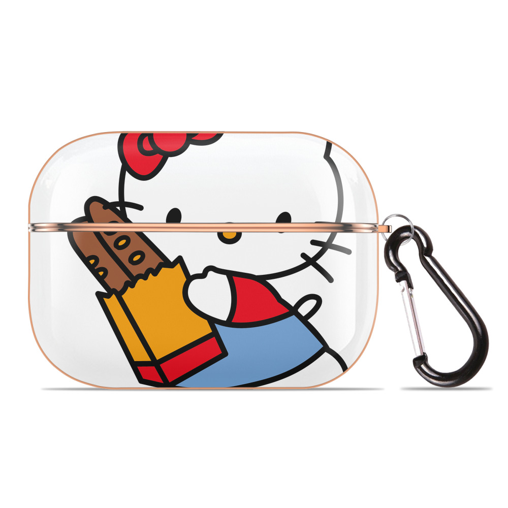 （画像用） Hello Kitty ハローキティ 【AirPods Pro用】ハードシェル保護ケース｜耐衝撃・防指紋・カラビナ付き商品仕様