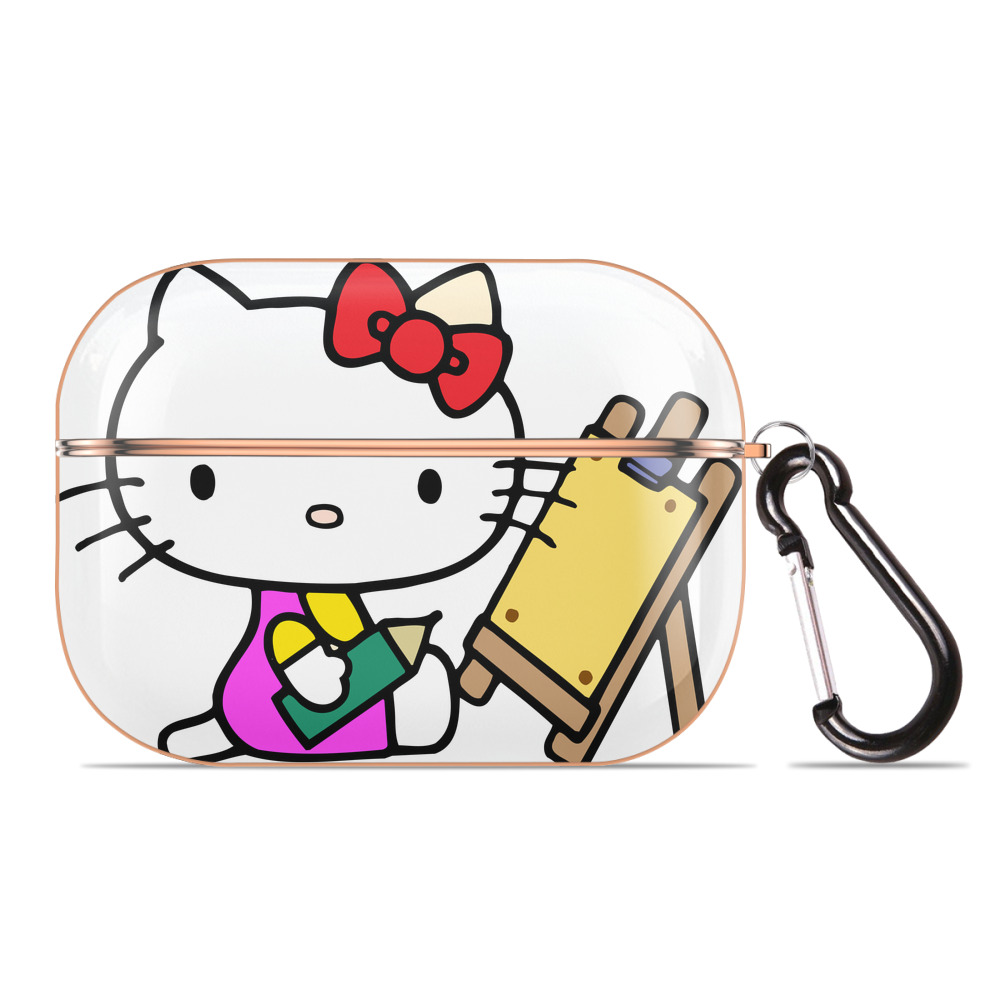 （画像用） Hello Kitty ハローキティ 【AirPods Pro用】ハードシェル保護ケース｜耐衝撃・防指紋・カラビナ付き商品仕様