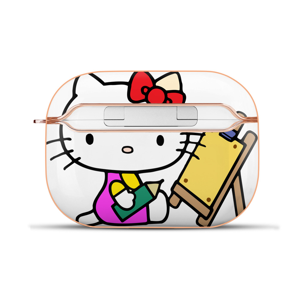 （画像用） Hello Kitty ハローキティ 【AirPods Pro用】ハードシェル保護ケース｜耐衝撃・防指紋・カラビナ付き商品仕様