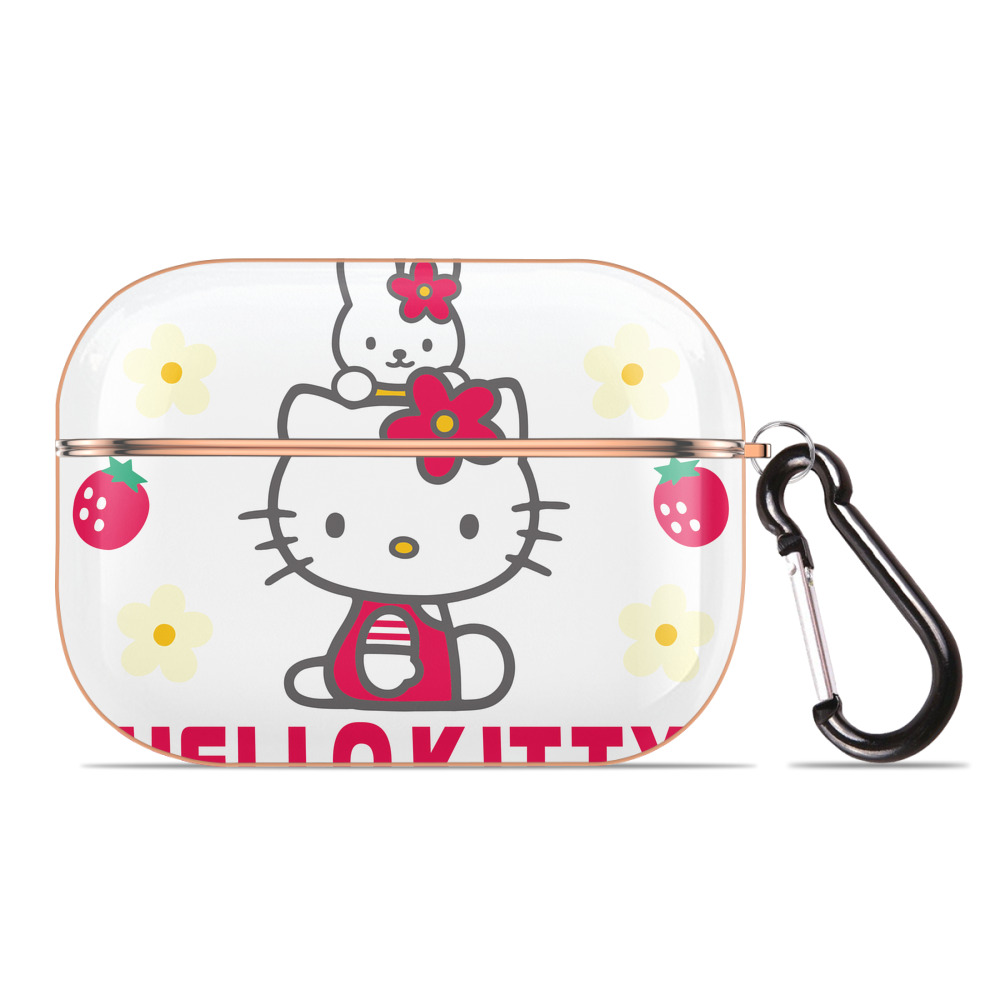 （画像用） Hello Kitty ハローキティ 【AirPods Pro用】ハードシェル保護ケース｜耐衝撃・防指紋・カラビナ付き商品仕様