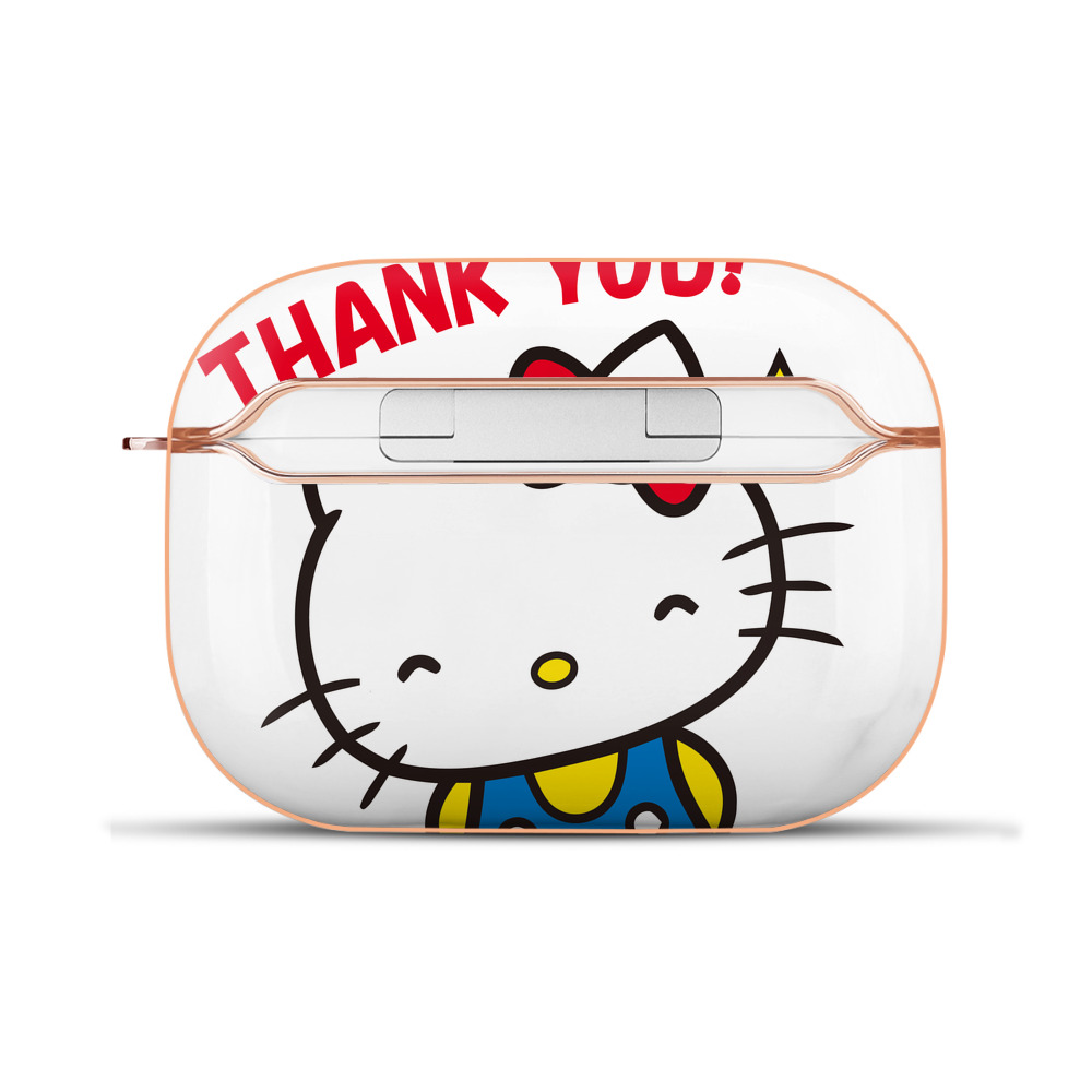 （画像用） Hello Kitty ハローキティ 【AirPods Pro用】ハードシェル保護ケース｜耐衝撃・防指紋・カラビナ付き商品仕様