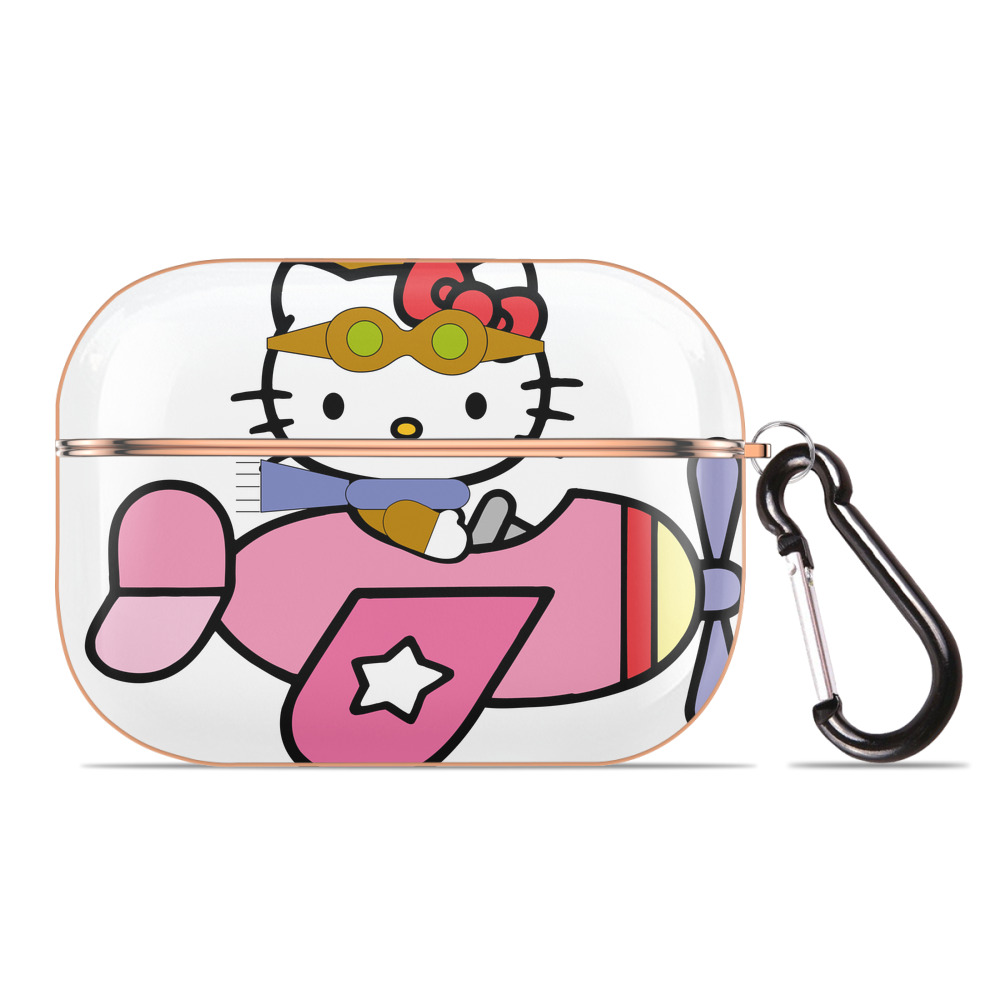 （画像用） Hello Kitty ハローキティ 【AirPods Pro用】ハードシェル保護ケース｜耐衝撃・防指紋・カラビナ付き商品仕様