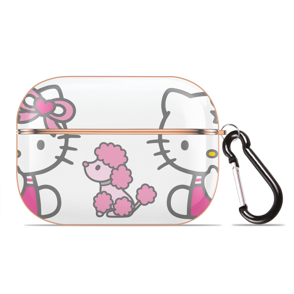（画像用） Hello Kitty ハローキティ 【AirPods Pro用】ハードシェル保護ケース｜耐衝撃・防指紋・カラビナ付き商品仕様