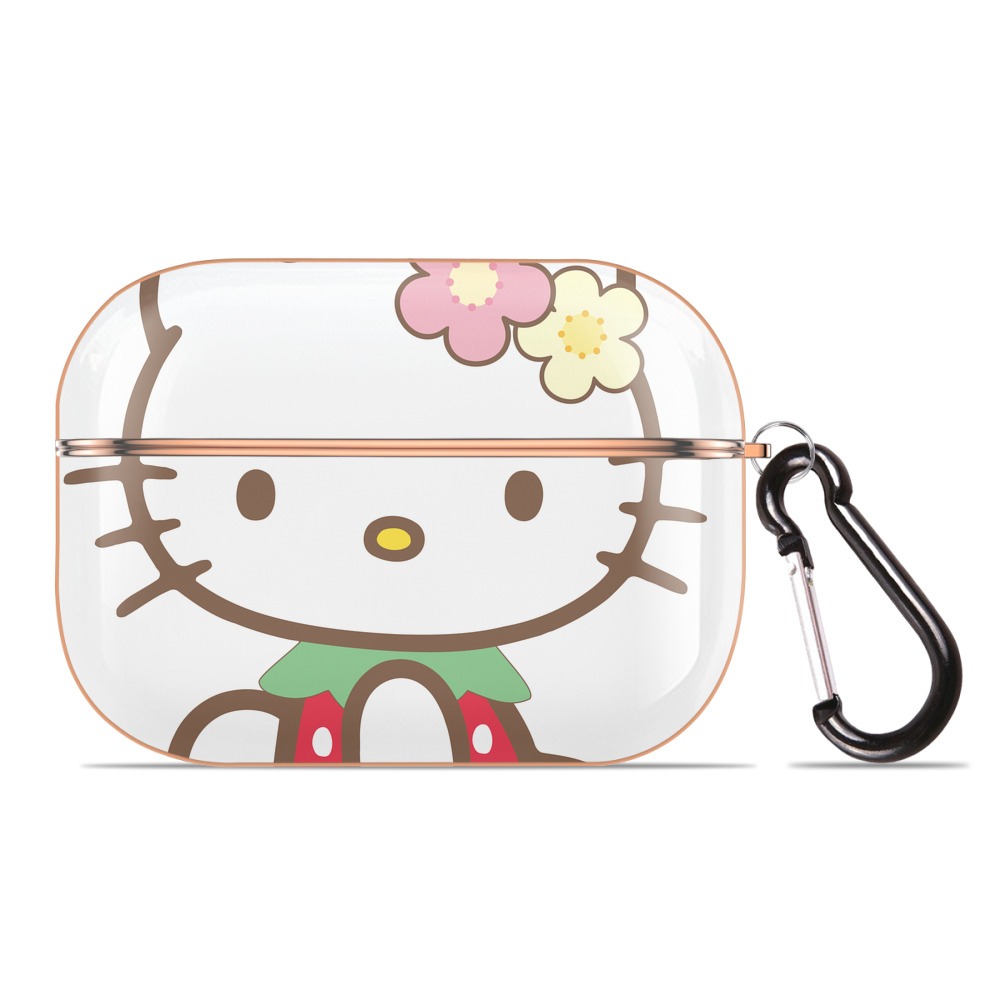（画像用） Hello Kitty ハローキティ 【AirPods Pro用】ハードシェル保護ケース｜耐衝撃・防指紋・カラビナ付き商品仕様