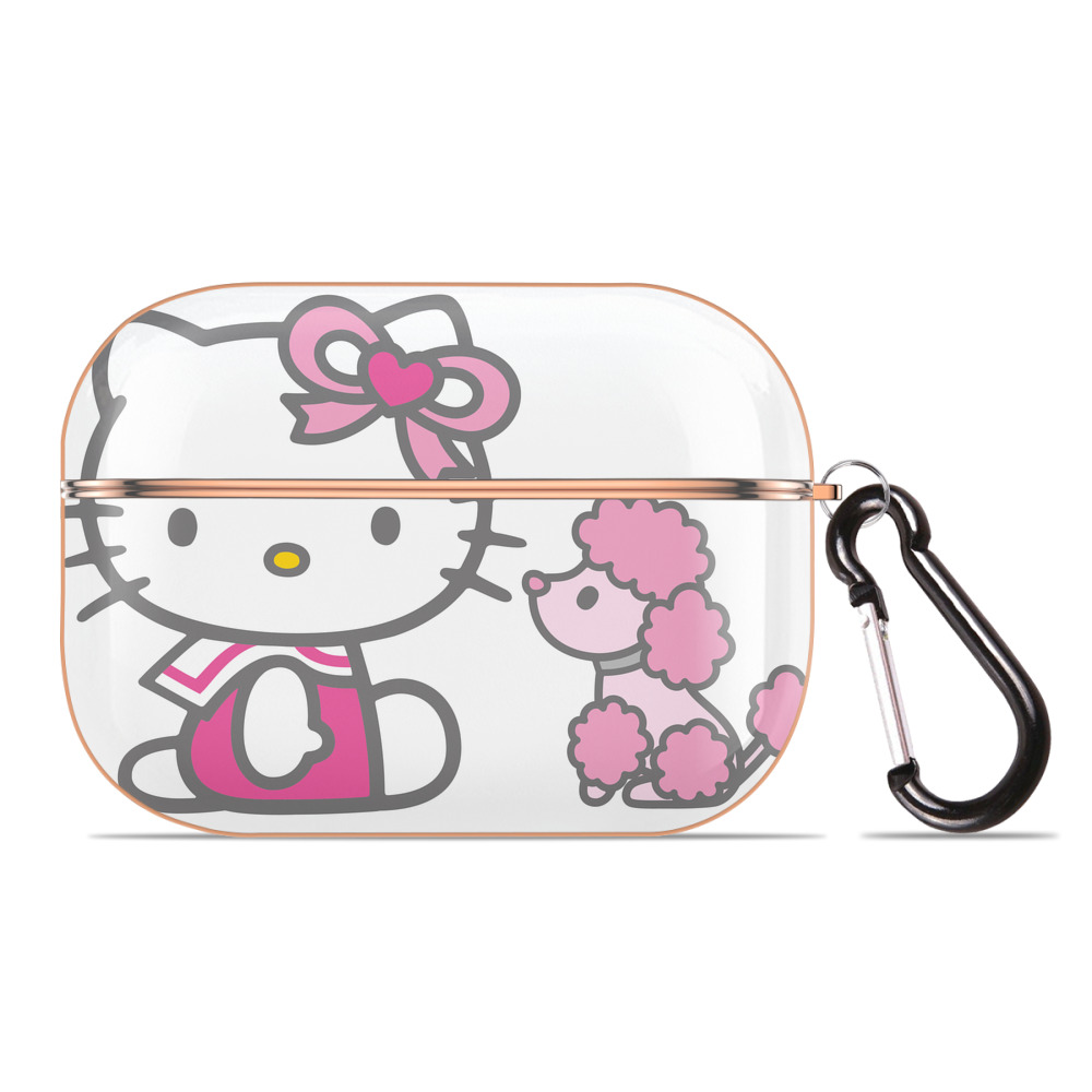 （画像用） Hello Kitty ハローキティ 【AirPods Pro用】ハードシェル保護ケース｜耐衝撃・防指紋・カラビナ付き商品仕様