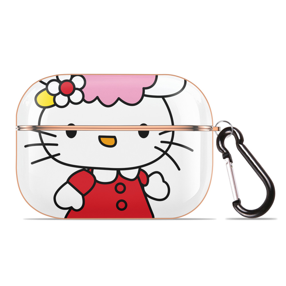 （画像用） Hello Kitty ハローキティ 【AirPods Pro用】ハードシェル保護ケース｜耐衝撃・防指紋・カラビナ付き商品仕様