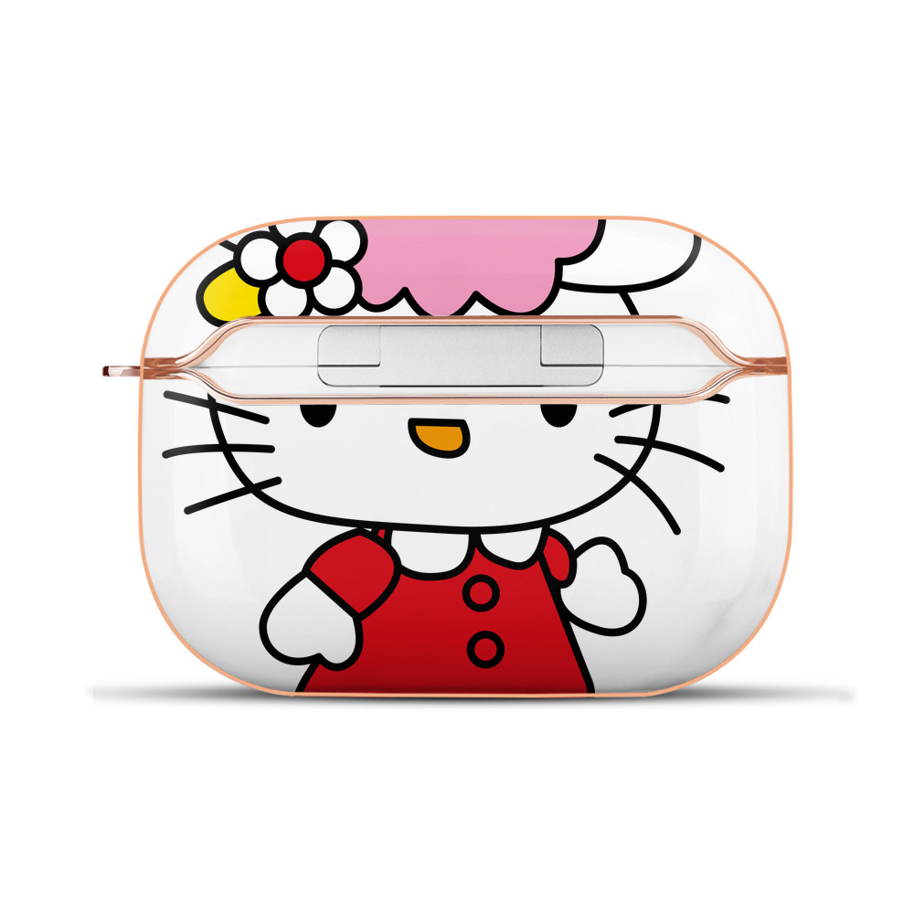 （画像用） Hello Kitty ハローキティ 【AirPods Pro用】ハードシェル保護ケース｜耐衝撃・防指紋・カラビナ付き商品仕様