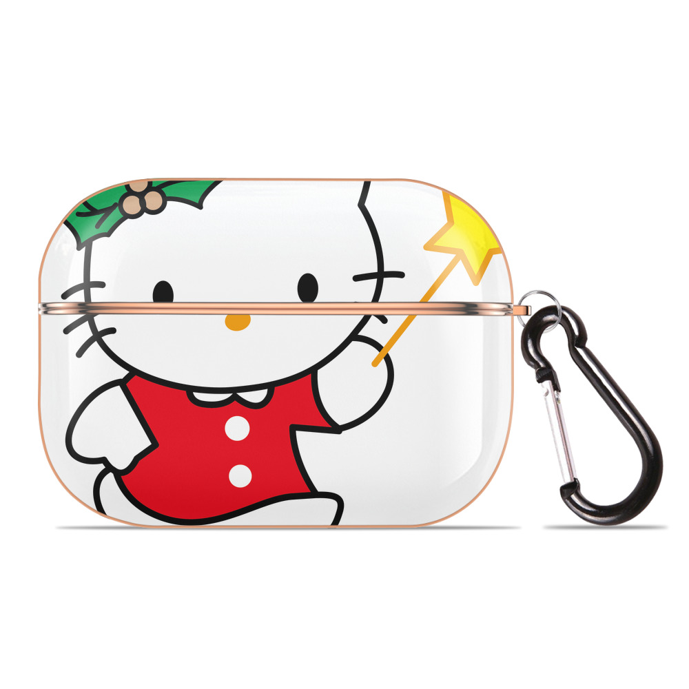（画像用） Hello Kitty ハローキティ 【AirPods Pro用】ハードシェル保護ケース｜耐衝撃・防指紋・カラビナ付き商品仕様
