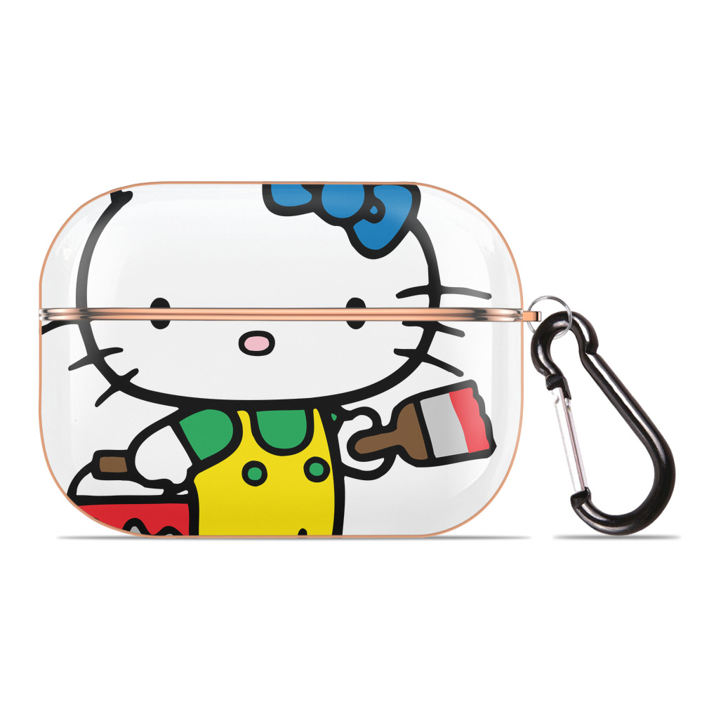 （画像用） Hello Kitty ハローキティ 【AirPods Pro用】ハードシェル保護ケース｜耐衝撃・防指紋・カラビナ付き商品仕様