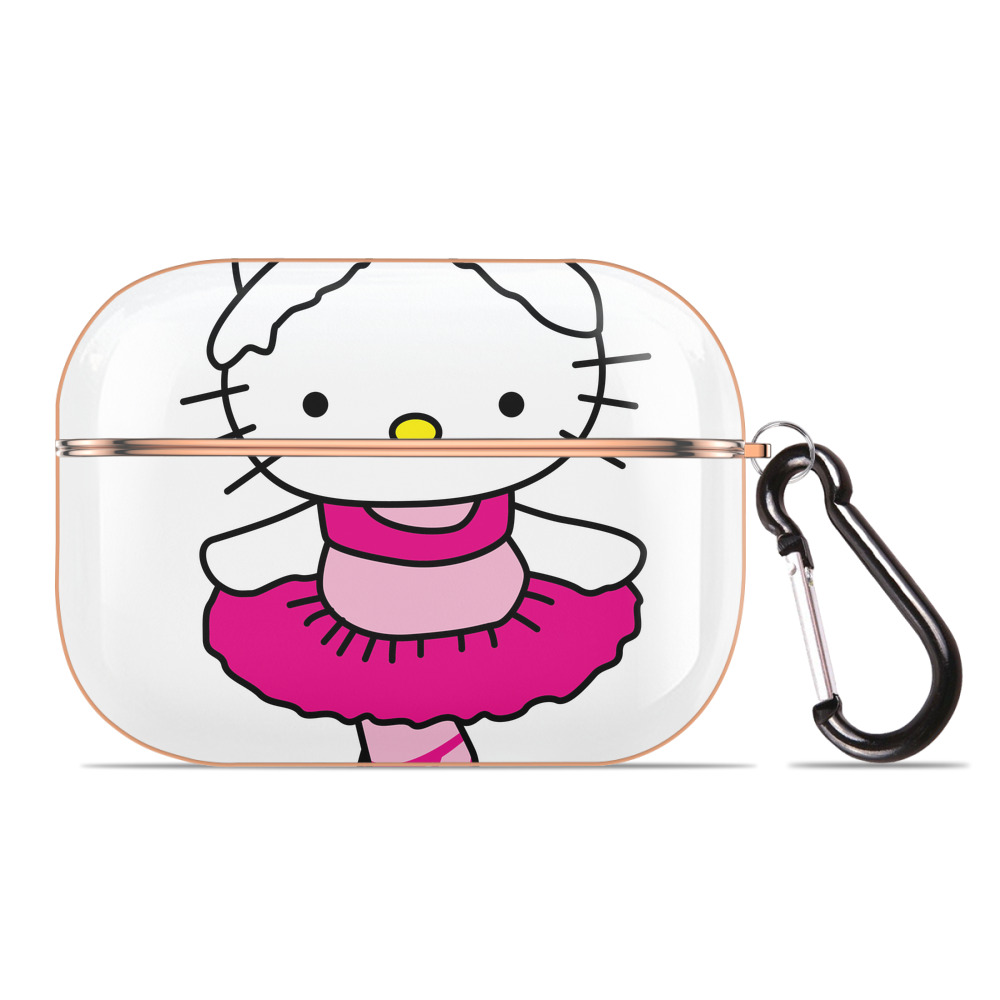 （画像用） Hello Kitty ハローキティ 【AirPods Pro用】ハードシェル保護ケース｜耐衝撃・防指紋・カラビナ付き商品仕様