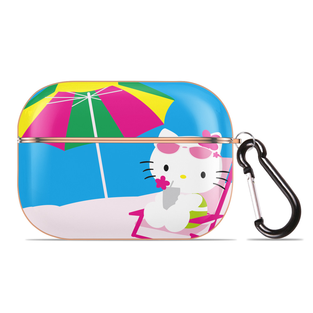 （画像用） Hello Kitty ハローキティ 【AirPods Pro用】ハードシェル保護ケース｜耐衝撃・防指紋・カラビナ付き商品仕様