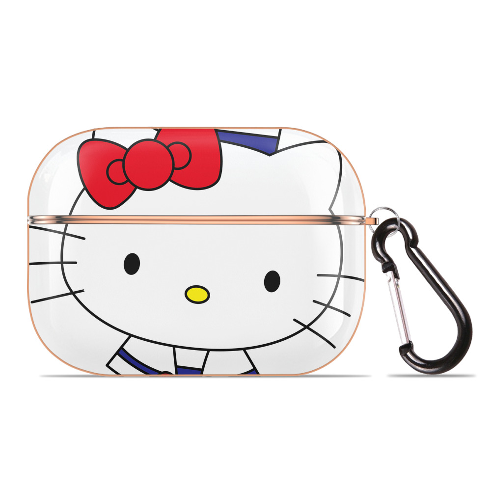 （画像用） Hello Kitty ハローキティ 【AirPods Pro用】ハードシェル保護ケース｜耐衝撃・防指紋・カラビナ付き商品仕様