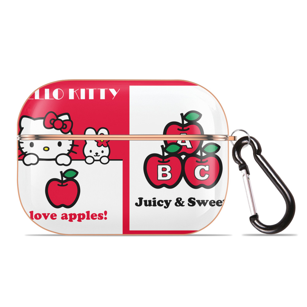 （画像用） Hello Kitty ハローキティ 【AirPods Pro用】ハードシェル保護ケース｜耐衝撃・防指紋・カラビナ付き商品仕様