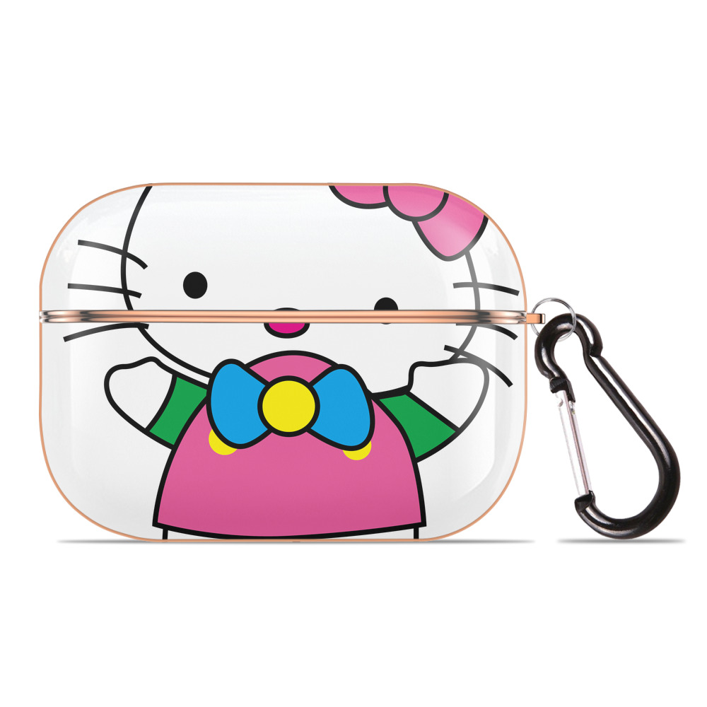 （画像用） Hello Kitty ハローキティ 【AirPods Pro用】ハードシェル保護ケース｜耐衝撃・防指紋・カラビナ付き商品仕様