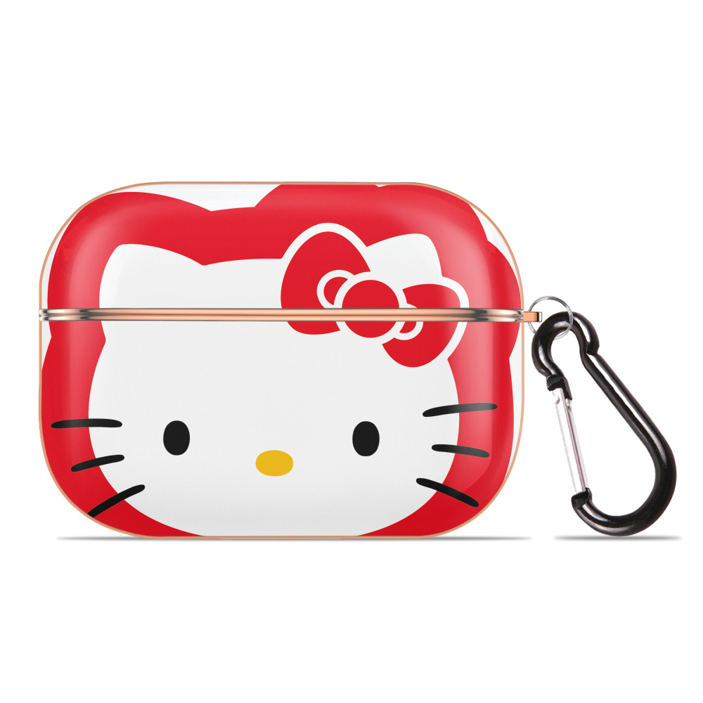 （画像用） Hello Kitty ハローキティ 【AirPods Pro用】ハードシェル保護ケース｜耐衝撃・防指紋・カラビナ付き商品仕様
