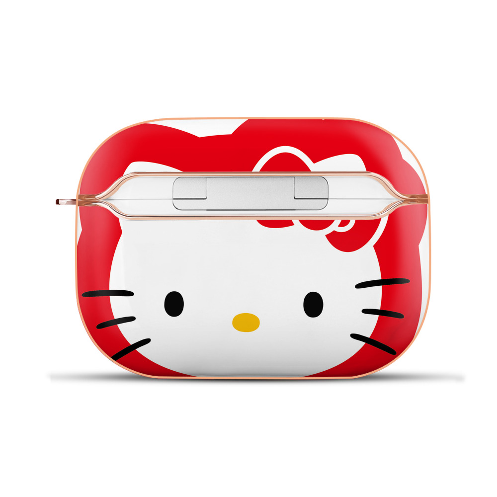 （画像用） Hello Kitty ハローキティ 【AirPods Pro用】ハードシェル保護ケース｜耐衝撃・防指紋・カラビナ付き商品仕様