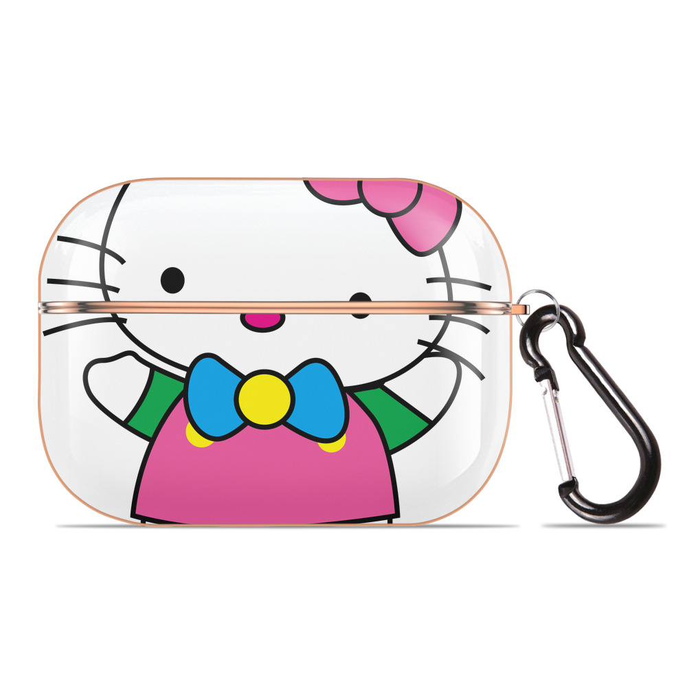 （画像用） Hello Kitty ハローキティ 【AirPods Pro用】ハードシェル保護ケース｜耐衝撃・防指紋・カラビナ付き商品仕様