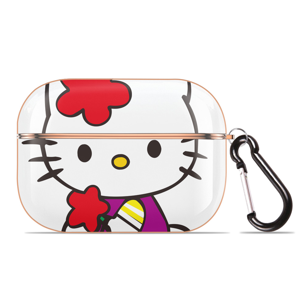（画像用） Hello Kitty ハローキティ 【AirPods Pro用】ハードシェル保護ケース｜耐衝撃・防指紋・カラビナ付き商品仕様