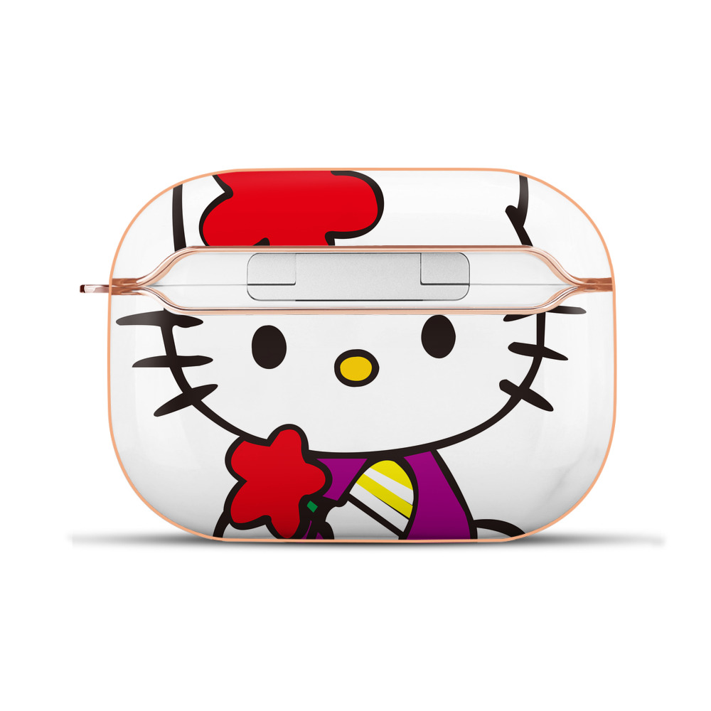 （画像用） Hello Kitty ハローキティ 【AirPods Pro用】ハードシェル保護ケース｜耐衝撃・防指紋・カラビナ付き商品仕様