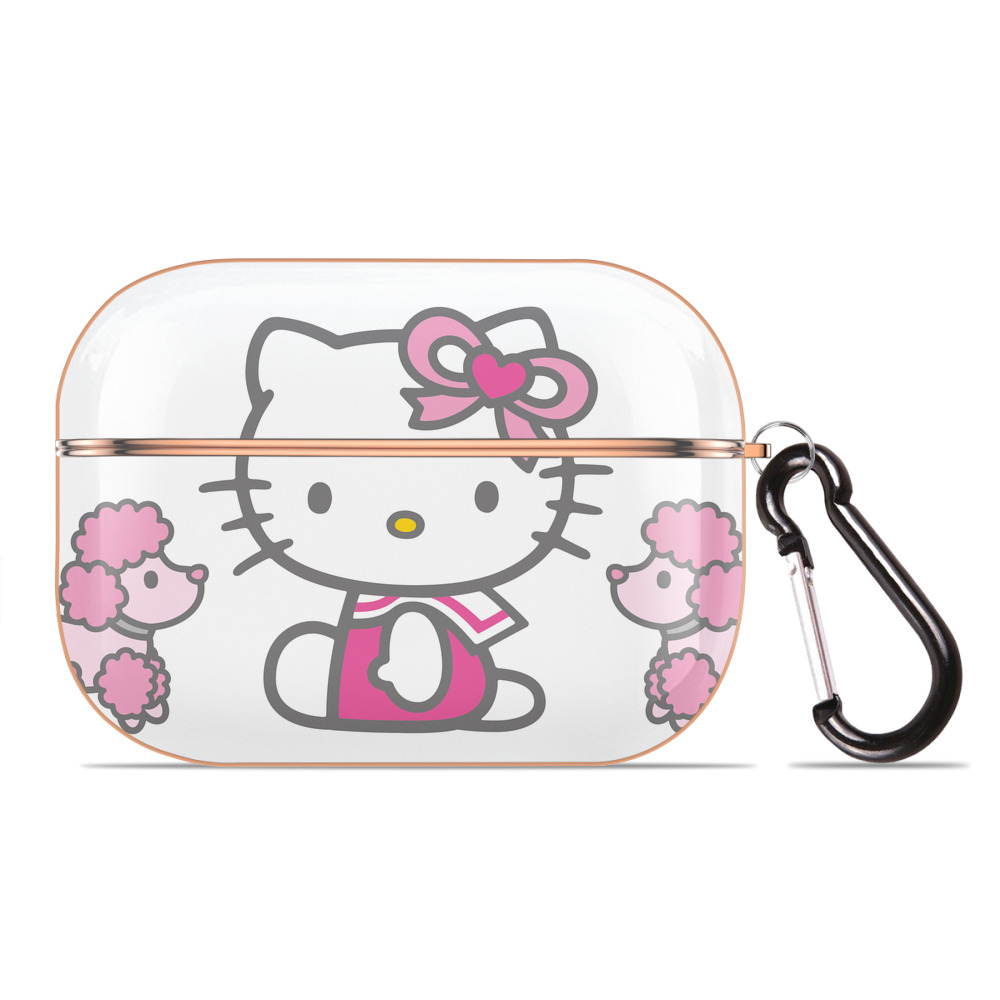 （画像用） Hello Kitty ハローキティ 【AirPods Pro用】ハードシェル保護ケース｜耐衝撃・防指紋・カラビナ付き商品仕様