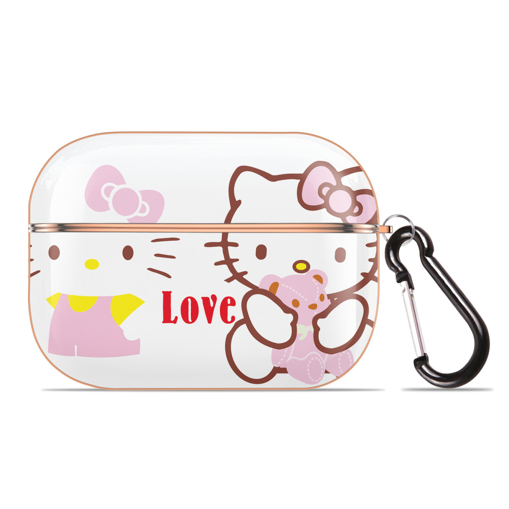 （画像用） Hello Kitty ハローキティ 【AirPods Pro用】ハードシェル保護ケース｜耐衝撃・防指紋・カラビナ付き商品仕様