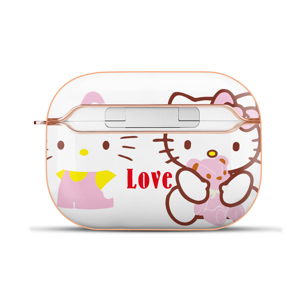 （画像用） Hello Kitty ハローキティ 【AirPods Pro用】ハードシェル保護ケース｜耐衝撃・防指紋・カラビナ付き商品仕様