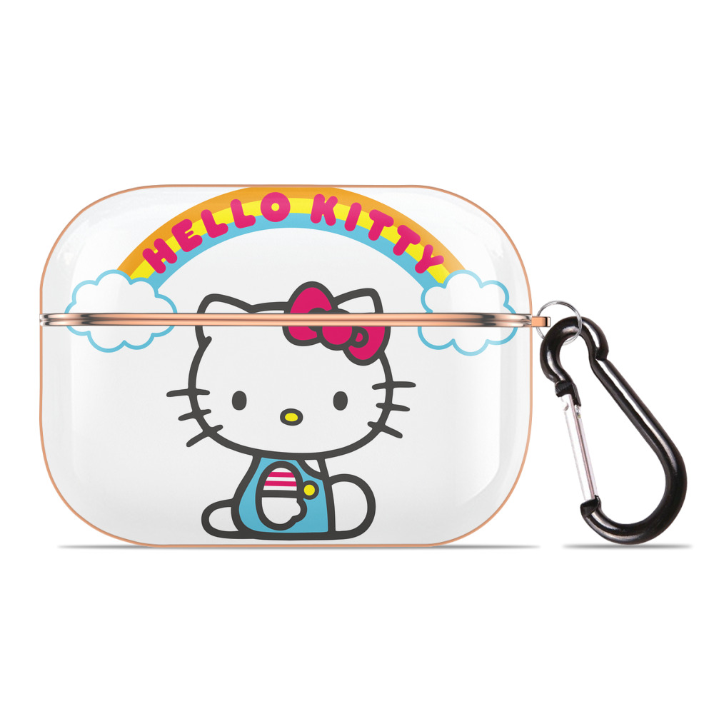 （画像用） Hello Kitty ハローキティ 【AirPods Pro用】ハードシェル保護ケース｜耐衝撃・防指紋・カラビナ付き商品仕様