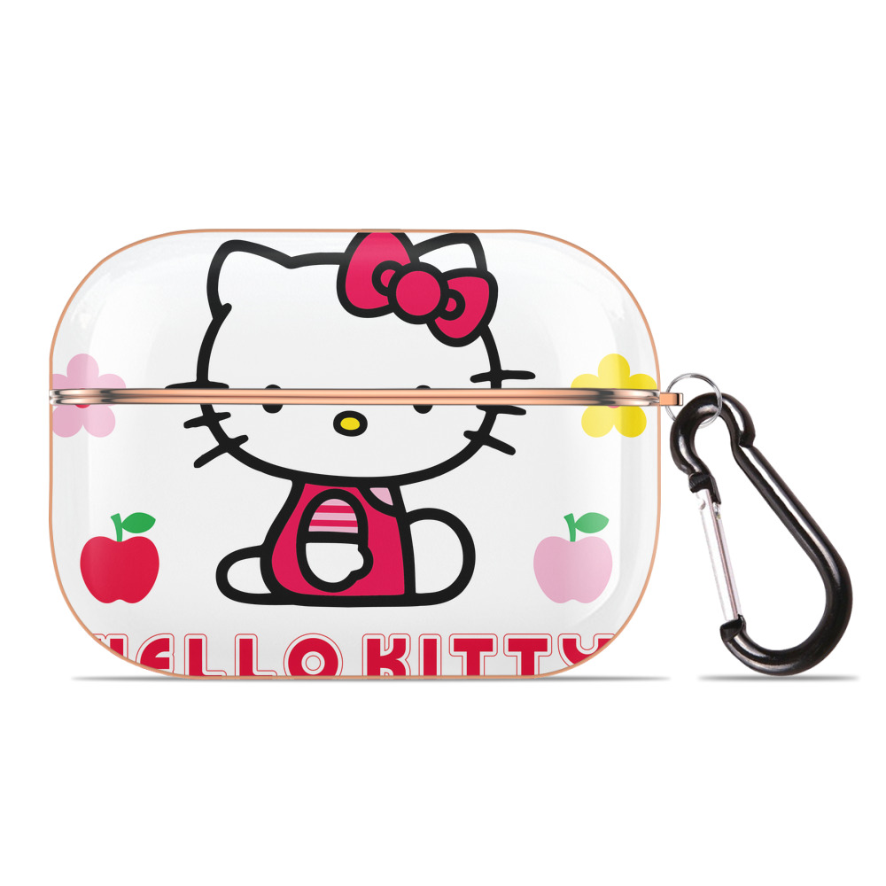 （画像用） Hello Kitty ハローキティ 【AirPods Pro用】ハードシェル保護ケース｜耐衝撃・防指紋・カラビナ付き商品仕様