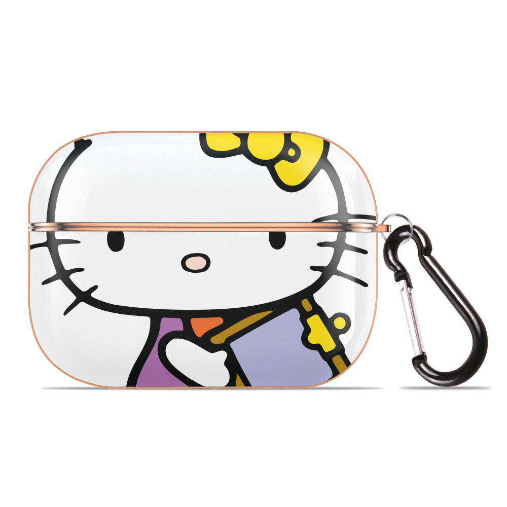 （画像用） Hello Kitty ハローキティ 【AirPods Pro用】ハードシェル保護ケース｜耐衝撃・防指紋・カラビナ付き商品仕様
