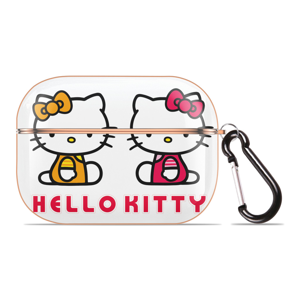 （画像用） Hello Kitty ハローキティ 【AirPods Pro用】ハードシェル保護ケース｜耐衝撃・防指紋・カラビナ付き商品仕様