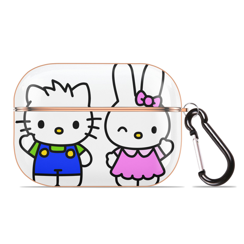 （画像用） Hello Kitty ハローキティ 【AirPods Pro用】ハードシェル保護ケース｜耐衝撃・防指紋・カラビナ付き商品仕様