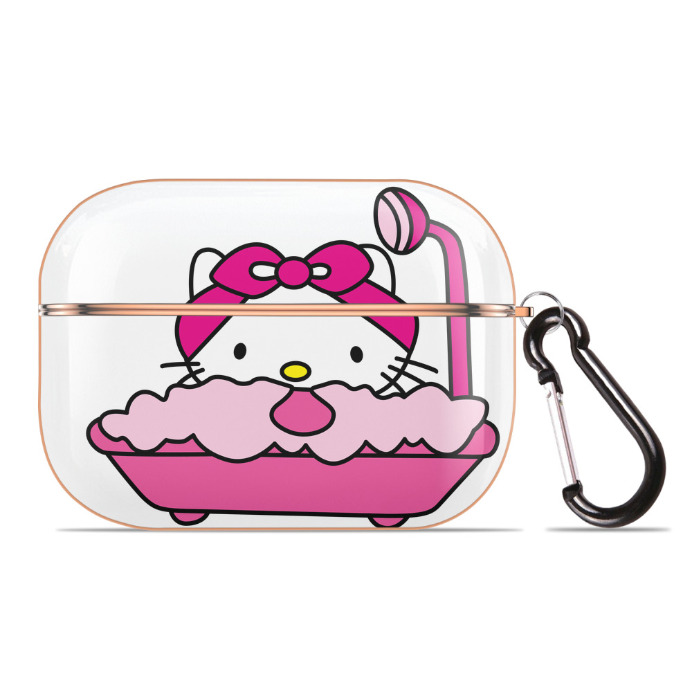 （画像用） Hello Kitty ハローキティ 【AirPods Pro用】ハードシェル保護ケース｜耐衝撃・防指紋・カラビナ付き商品仕様