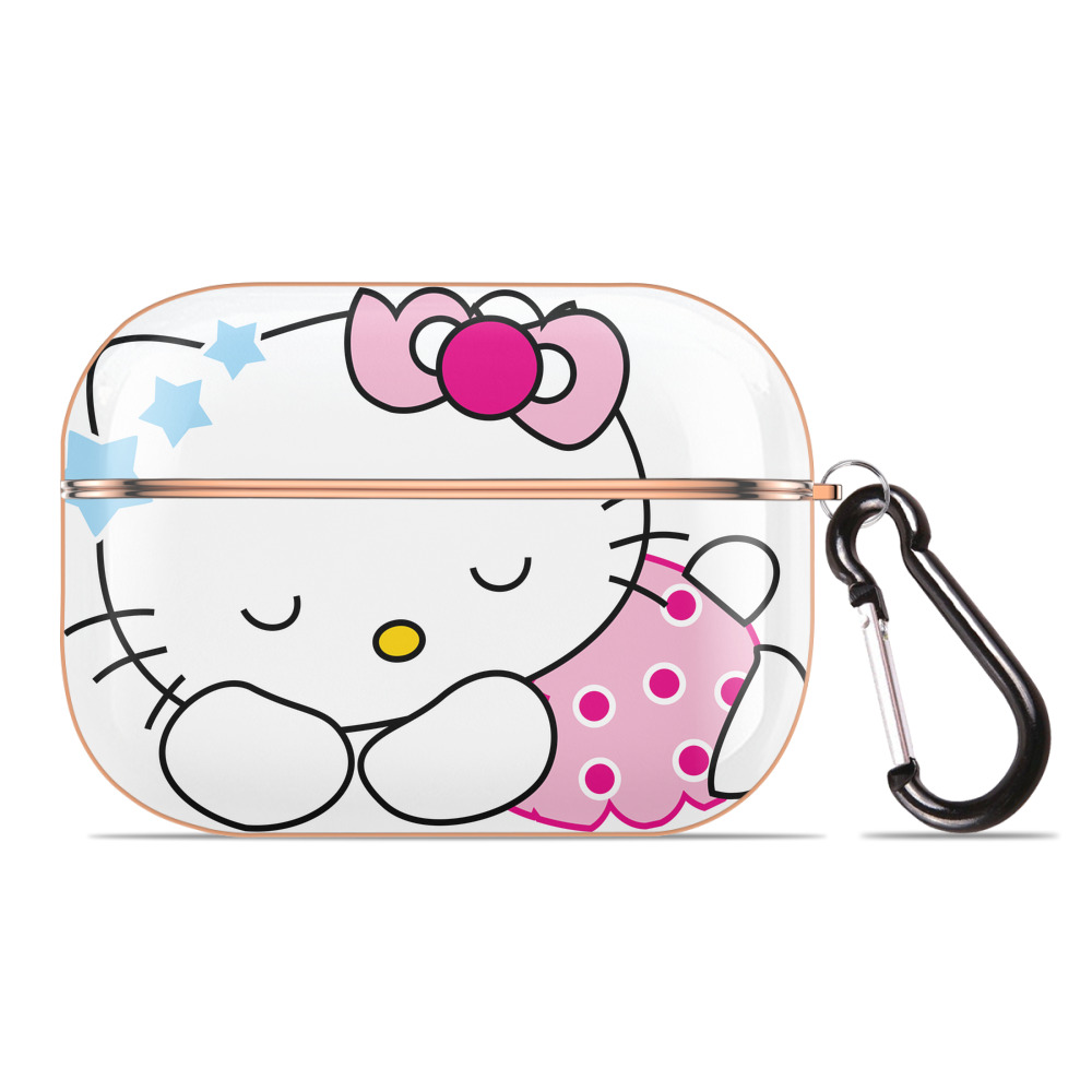 （画像用） Hello Kitty ハローキティ 【AirPods Pro用】ハードシェル保護ケース｜耐衝撃・防指紋・カラビナ付き商品仕様