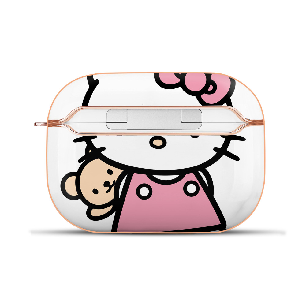 （画像用） Hello Kitty ハローキティ 【AirPods Pro用】ハードシェル保護ケース｜耐衝撃・防指紋・カラビナ付き商品仕様