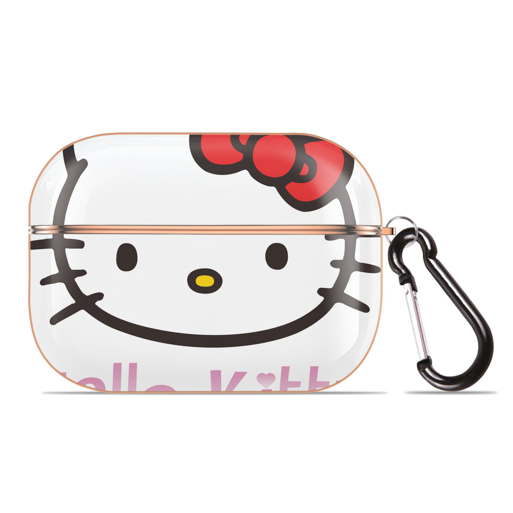 （画像用） Hello Kitty ハローキティ 【AirPods Pro用】ハードシェル保護ケース｜耐衝撃・防指紋・カラビナ付き商品仕様