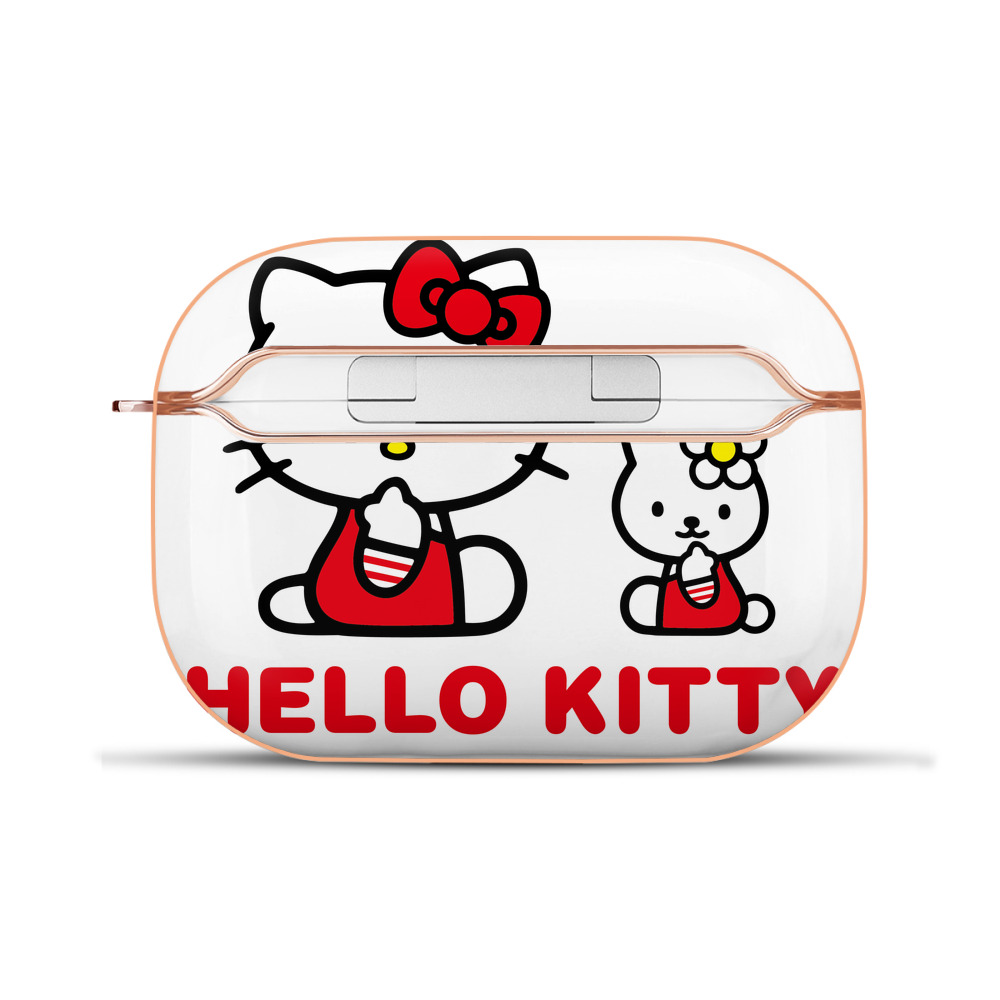（画像用） Hello Kitty ハローキティ 【AirPods Pro用】ハードシェル保護ケース｜耐衝撃・防指紋・カラビナ付き商品仕様