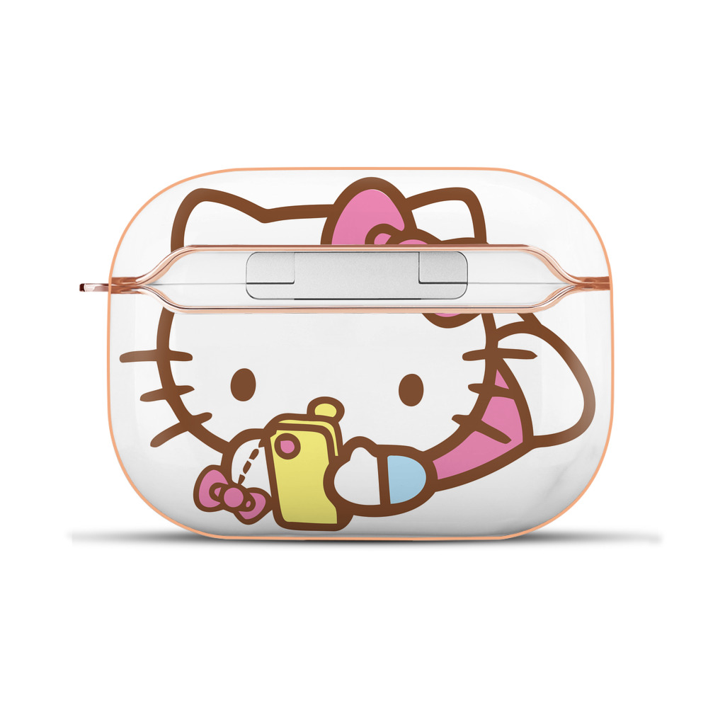 （画像用） Hello Kitty ハローキティ 【AirPods Pro用】ハードシェル保護ケース｜耐衝撃・防指紋・カラビナ付き商品仕様
