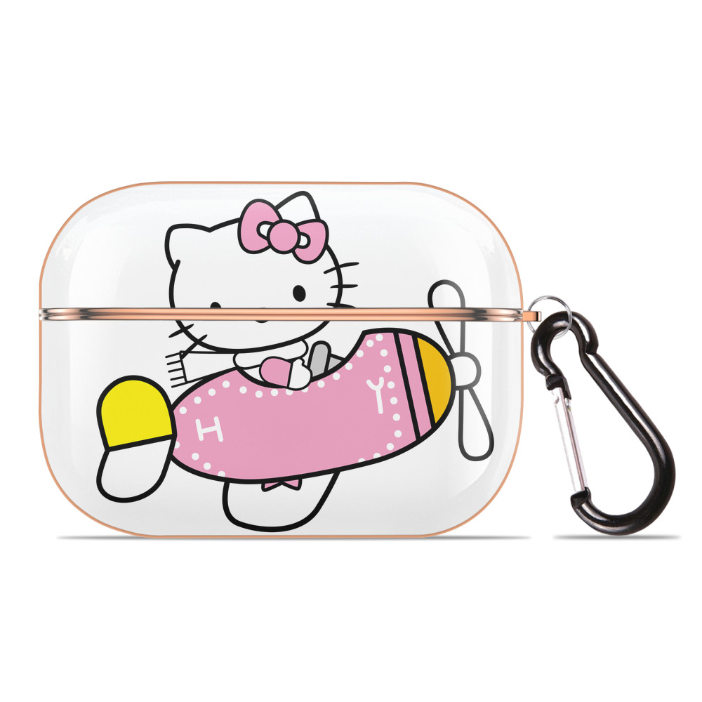 （画像用） Hello Kitty ハローキティ 【AirPods Pro用】ハードシェル保護ケース｜耐衝撃・防指紋・カラビナ付き商品仕様