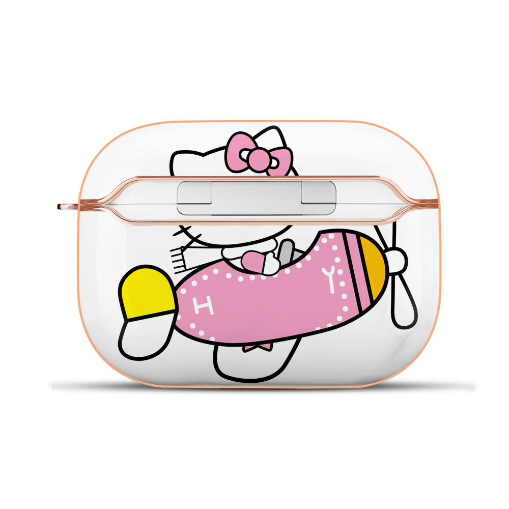 （画像用） Hello Kitty ハローキティ 【AirPods Pro用】ハードシェル保護ケース｜耐衝撃・防指紋・カラビナ付き商品仕様