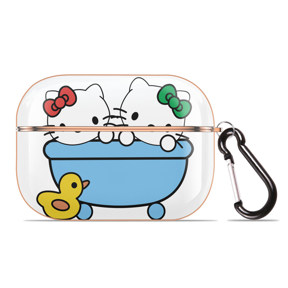 （画像用） Hello Kitty ハローキティ 【AirPods Pro用】ハードシェル保護ケース｜耐衝撃・防指紋・カラビナ付き商品仕様