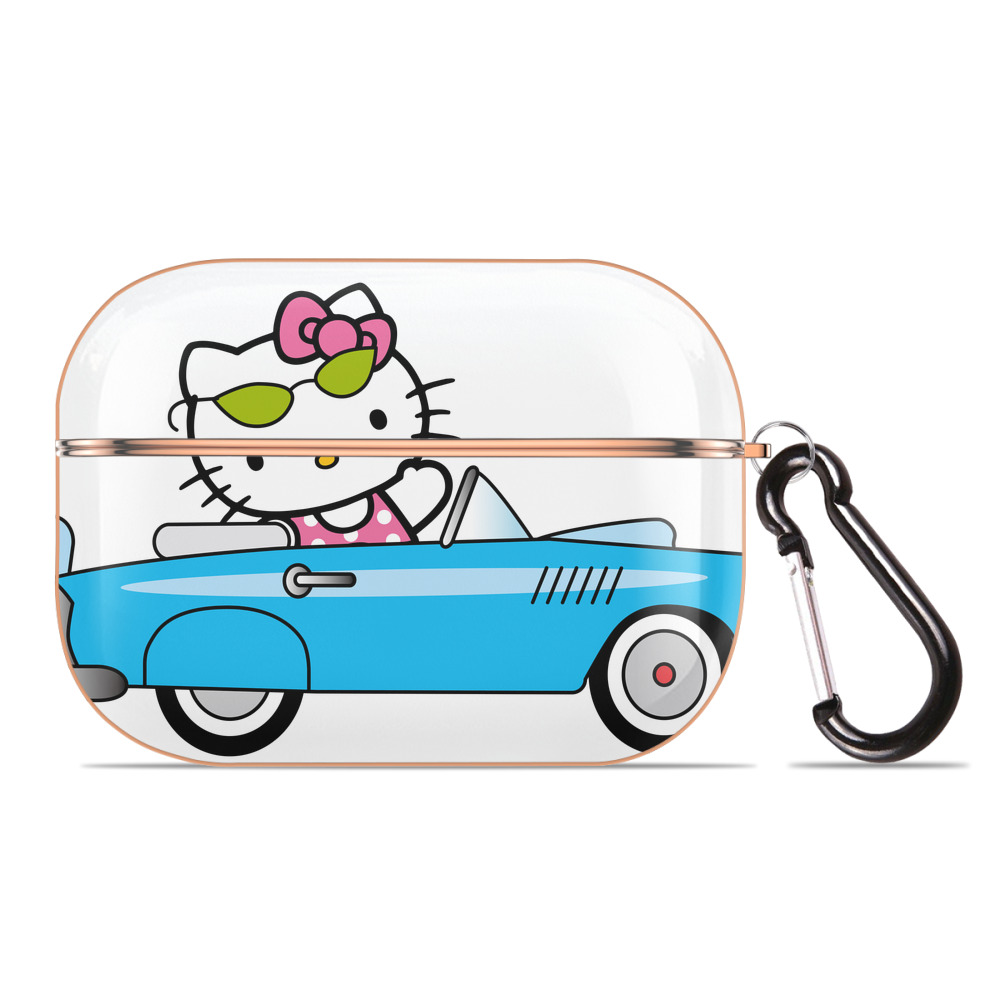 （画像用） Hello Kitty ハローキティ 【AirPods Pro用】ハードシェル保護ケース｜耐衝撃・防指紋・カラビナ付き商品仕様