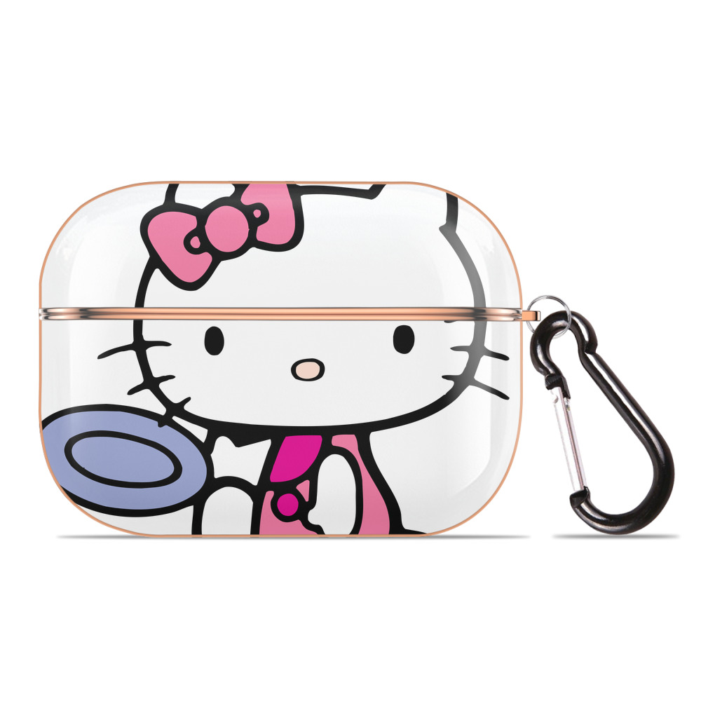 （画像用） Hello Kitty ハローキティ 【AirPods Pro用】ハードシェル保護ケース｜耐衝撃・防指紋・カラビナ付き商品仕様