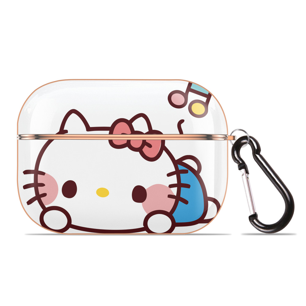 （画像用） Hello Kitty ハローキティ 【AirPods Pro用】ハードシェル保護ケース｜耐衝撃・防指紋・カラビナ付き商品仕様