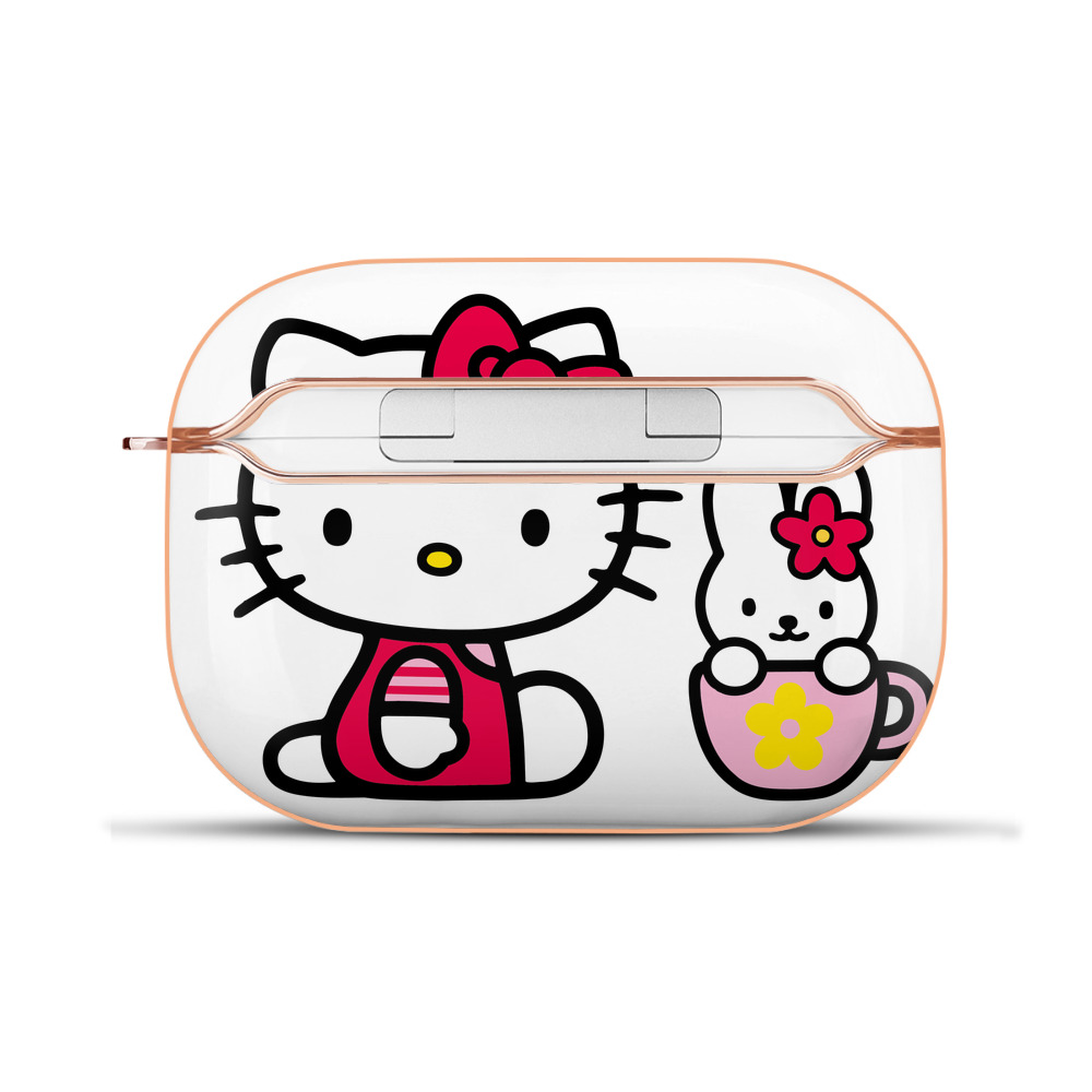 （画像用） Hello Kitty ハローキティ 【AirPods Pro用】ハードシェル保護ケース｜耐衝撃・防指紋・カラビナ付き商品仕様
