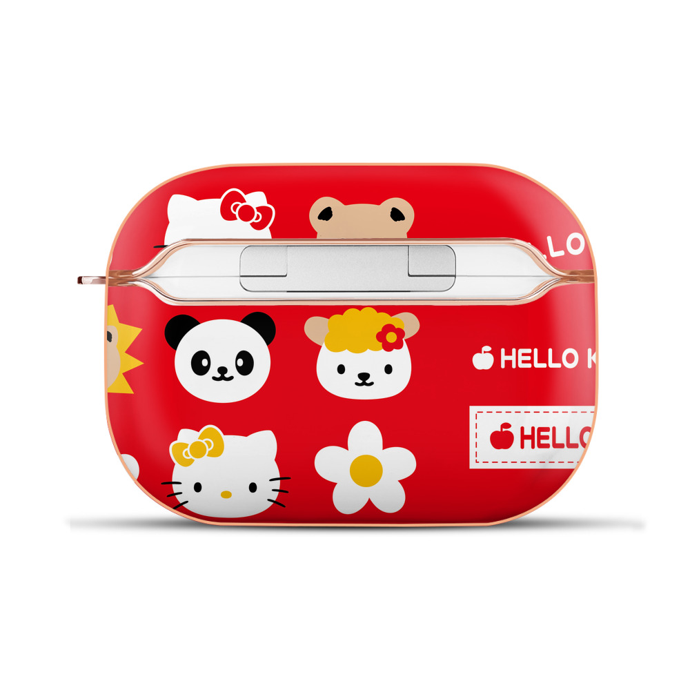 （画像用） Hello Kitty ハローキティ 【AirPods Pro用】ハードシェル保護ケース｜耐衝撃・防指紋・カラビナ付き商品仕様