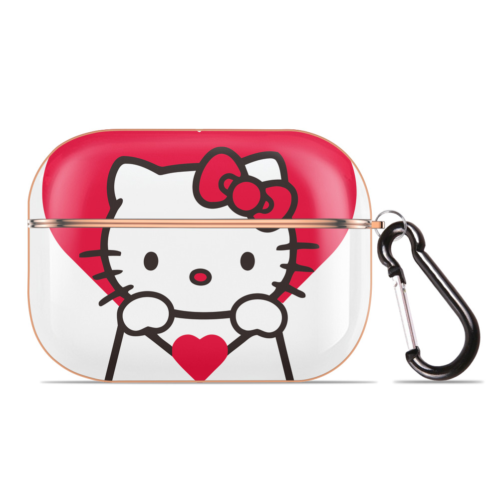 （画像用） Hello Kitty ハローキティ 【AirPods Pro用】ハードシェル保護ケース｜耐衝撃・防指紋・カラビナ付き商品仕様